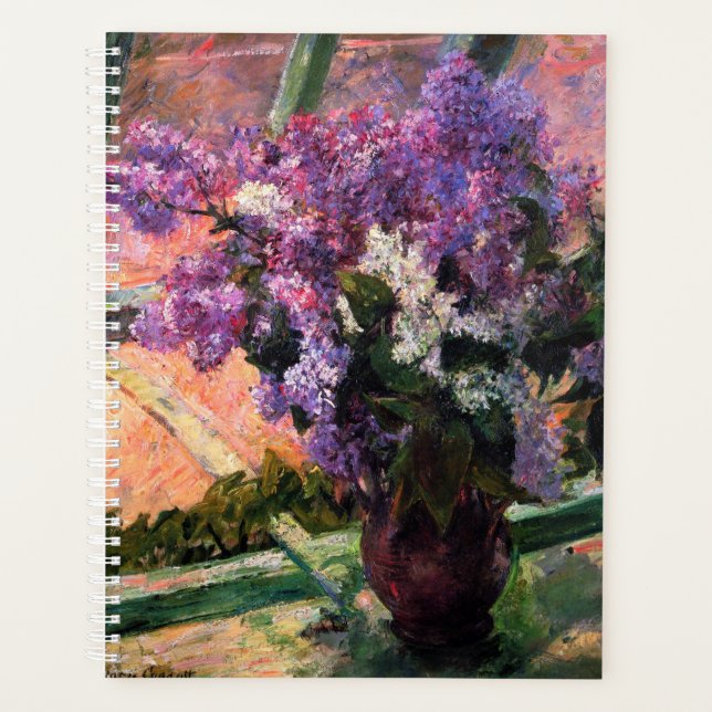 Lilacs dans une fenêtre par Mary Cassatt (Devant)