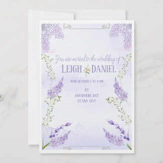 Lilacs faire-part de mariage