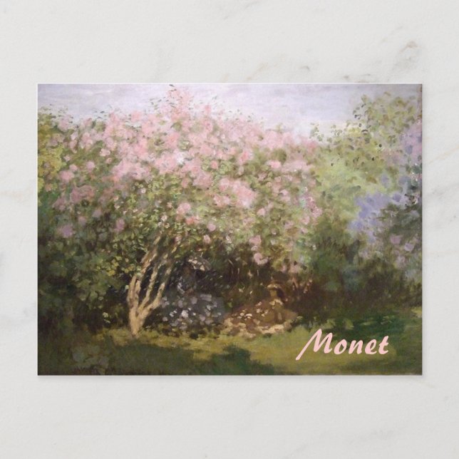 Lilacs impressionnisme par carte postale Monet (Devant)