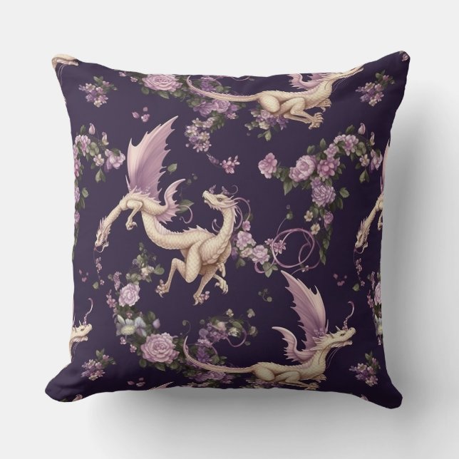 Lilacs, Rose et Coussin de dragons blancs (Recto)