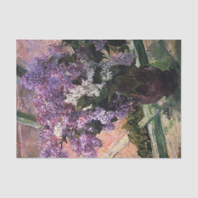 Lilas dans un papier de soie pour fenêtre (Recto)