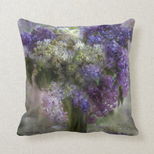 Lilas de coussin de décorateur d'art d'amour