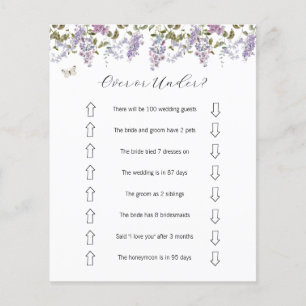 Lilas et Lavande Mariage : Au-Dessus ou Au-Dessous