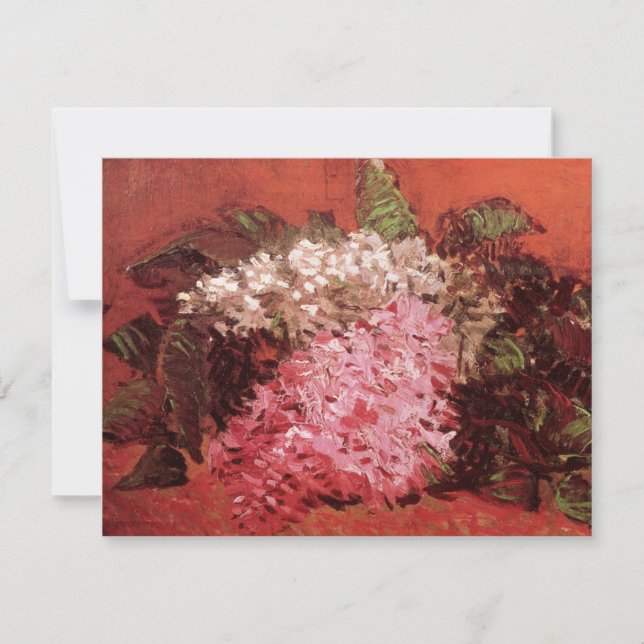Lilas rose par Vincent van Gogh, Nature morte aux  (Devant)