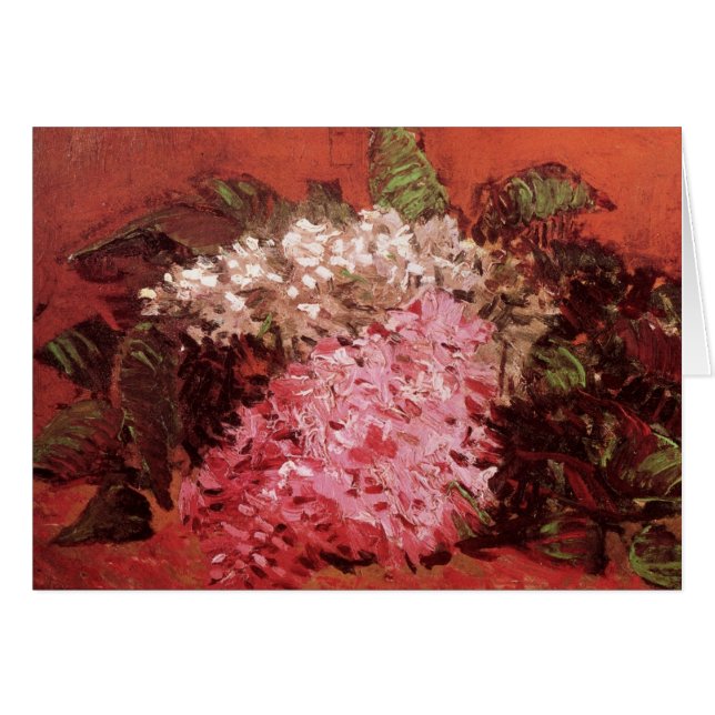Lilas roses par Vincent van Gogh, Nature morte Fle (Devant horizontal)