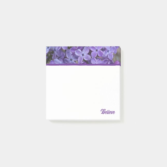 Lilas violets croient aux Post-It (Devant)