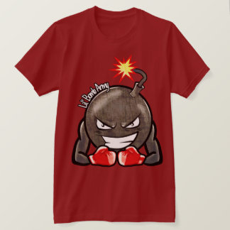 LilBombArmy Brush Metal T-Shirt Maroon