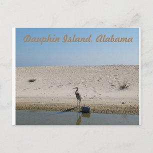 L'île de Dauphin, Alabama avec carte postale de Bl