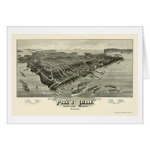 L'île de la crête, JE carte panoramique - 1886