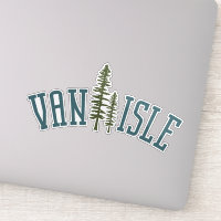 L'île de Vancouver met un autocollant de vinyle de