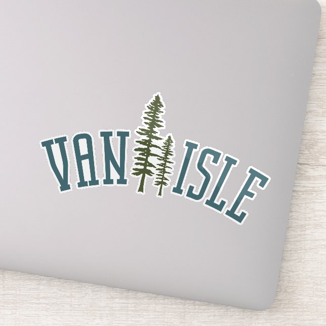 L'île de Vancouver met un autocollant de vinyle de (Détail)