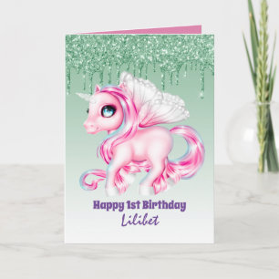 Lilibet 1re carte d'anniversaire - Princesse Unico