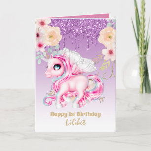 Lilibet 1re carte d'anniversaire - Princesse Unico