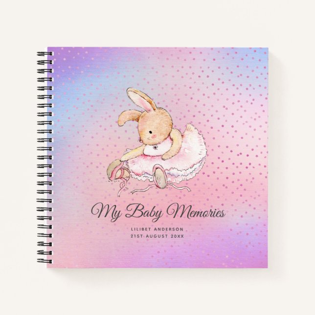 Lilibet Baby Memories Journal Princesse Ballerina (Devant)