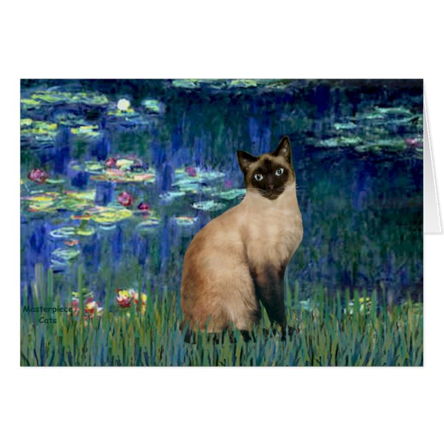 Lilies 5 - Chat siamois seal point (Devant horizontal)