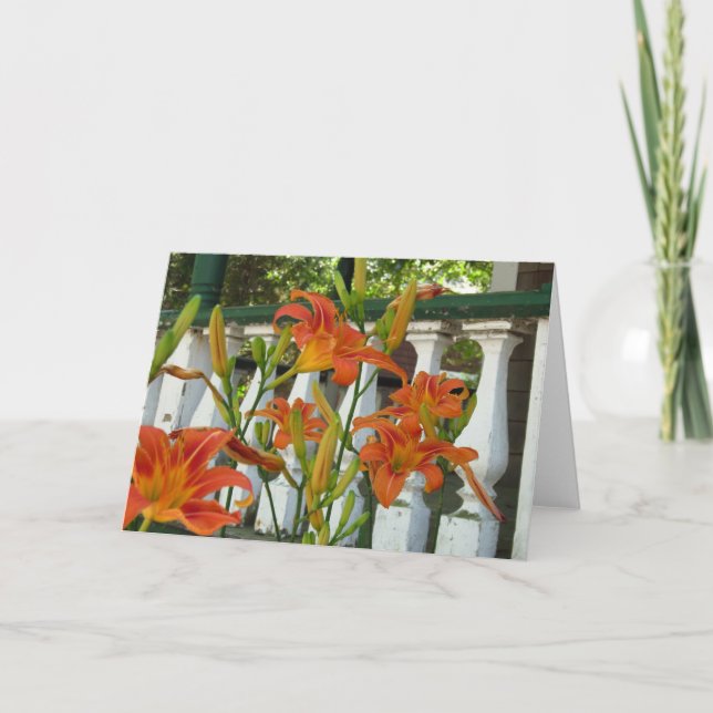 Lilies de tigre orange - Carte Vignoble Martha (Devant)
