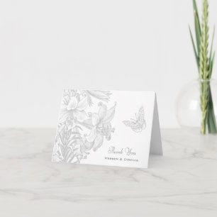 Lilies Papillon Argent 25e Anniversaire Merci