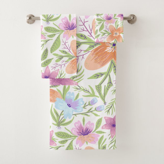 Lille romantique Turquoise aquarelle Chic motif fl (En situation)