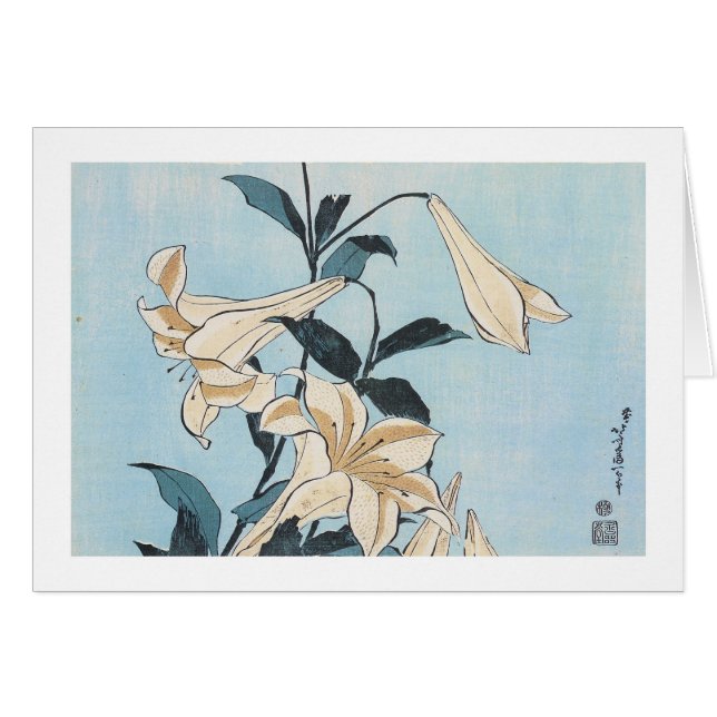 Lillies, Hokusai, 1832 (Devant horizontal)