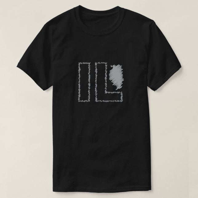 L'Illinois IL énoncent le T-shirt (Design devant)