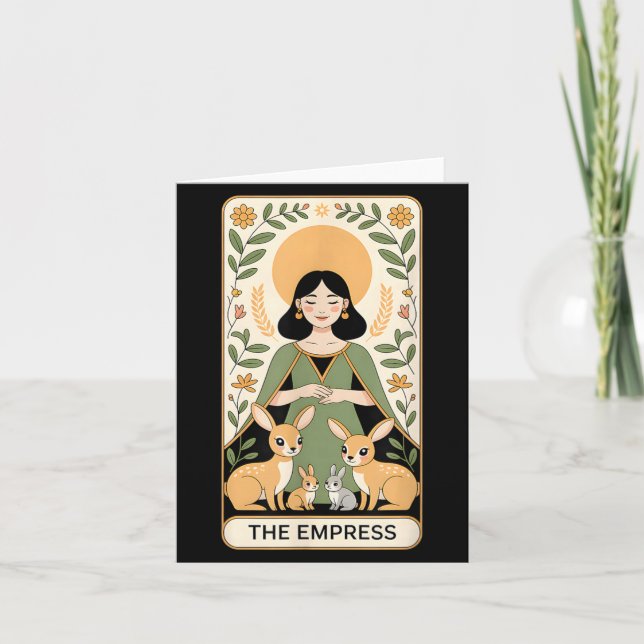 L'illustration de la carte de tarot de l'Impératri (Devant)