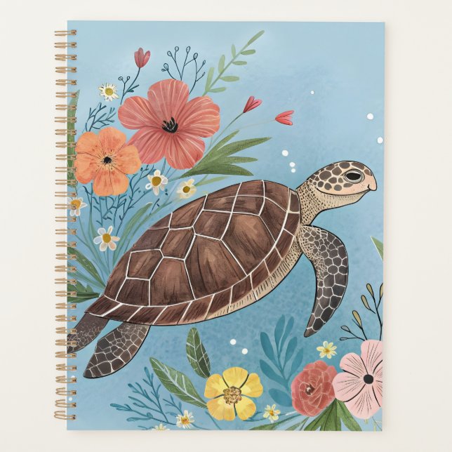 L'illustration d'une tortue de mer (Devant)