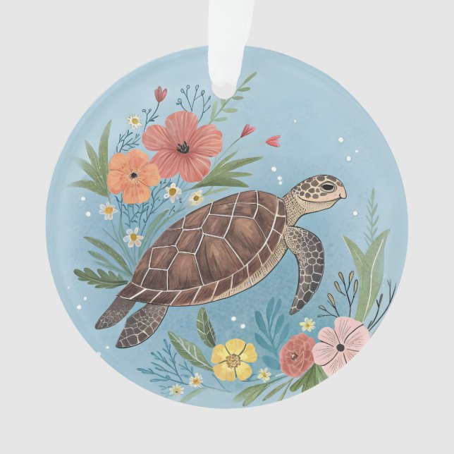 L'illustration d'une tortue de mer (devant)