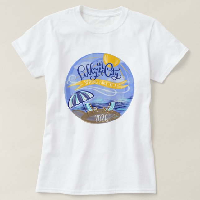 Lilly in the City - Spring Lake, NJ - T-shirt (Design devant)
