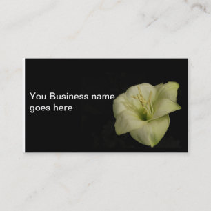 Lily blanche sur le Carte de visite personnalisabl