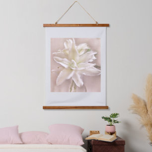 Lily Blossoms Bois Noir Tourné Tapisserie murale