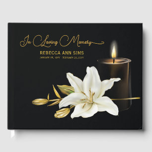 Lily Candle Funeral Livre d'or