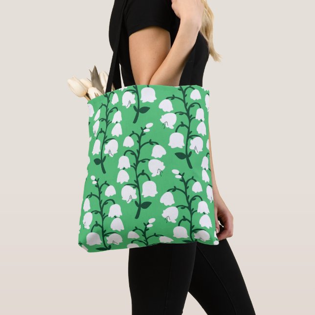 Lily de la Vallée dans le Sac fourre-tout couleur  (De près)