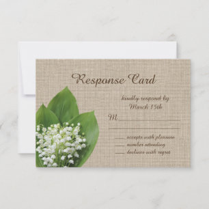 Lily de la vallée de la boucle RSVP