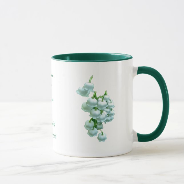 Lily du Mariage de la Vallée Mug à personnaliser (Droite)
