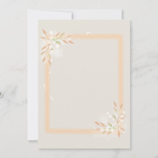 Lily du papier encadré de la vallée (Devant)