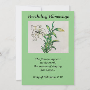 Lily Flower Blessings Anniversaire Citation Solomo