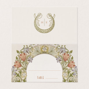 Lily Nom Cartes Mariage Table Vintage