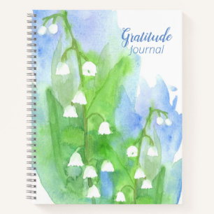 Lily of the Valley Flowers Gratitude Journal