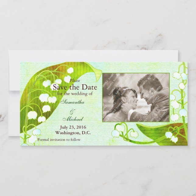 Lily of the Valley : Sauvez la date Carte photo (Devant)