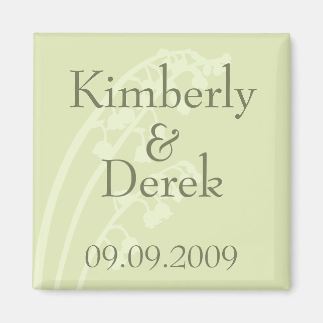Lily of the Valley ・ Save the Date Magnet (Devant)