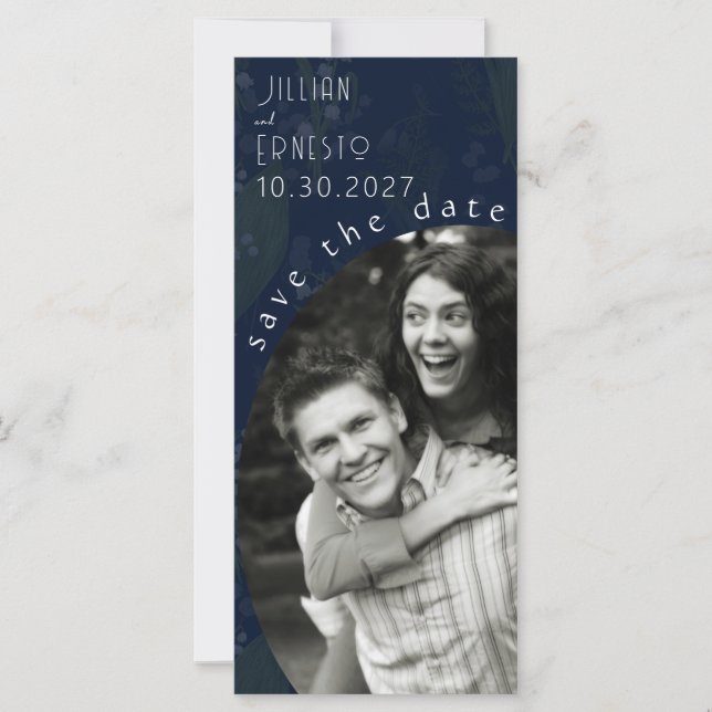 Lily of Valley Bleu le plus foncé avec Arrière - p (Devant)