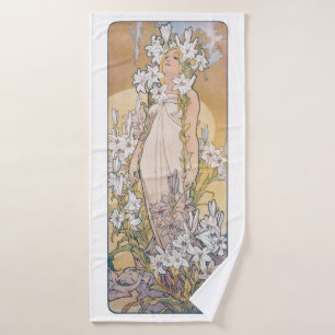 Lily (quatre fleurs), Alphonse Mucha
