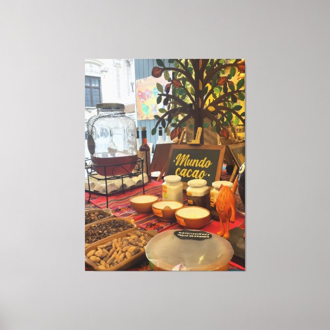 Lima Pérou's Chocolate Tea sur toile étirée (Recto)