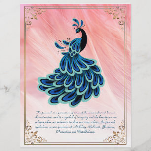 L'image de Peacock personnalisé stationnaire