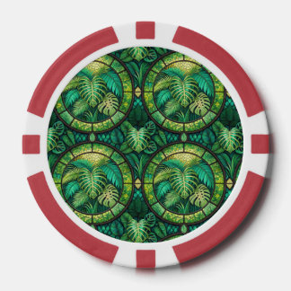 L'image montre un jeton de poker avec un design vi