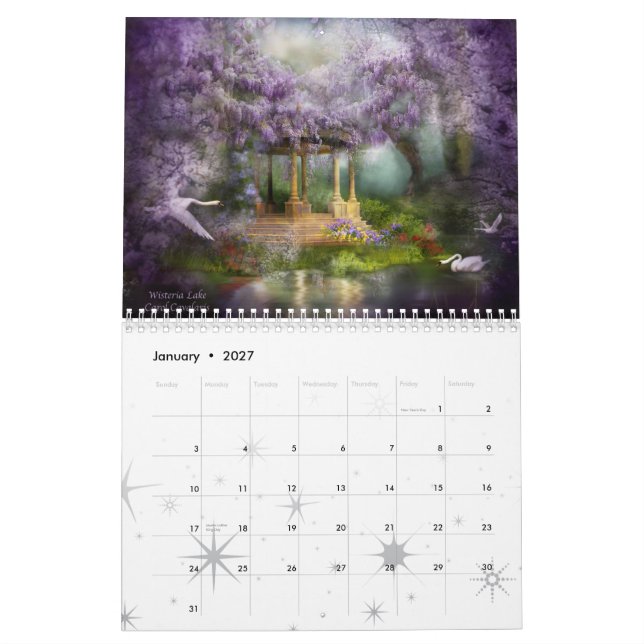 L'imaginaire place le calendrier 2010 (Jan 2027)