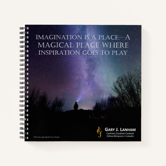 "L'imagination est un lieu magique" - Journal (Devant)