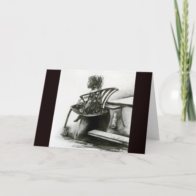 L'imagination nourrit ma carte de voeux (Devant)