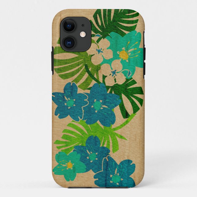 Limahuli Garden Hawaiian Surfboard iPhone 5 Coque (Dos)