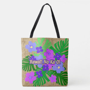 Limahuli Garden Vintage Hawaï Floral Beach sac